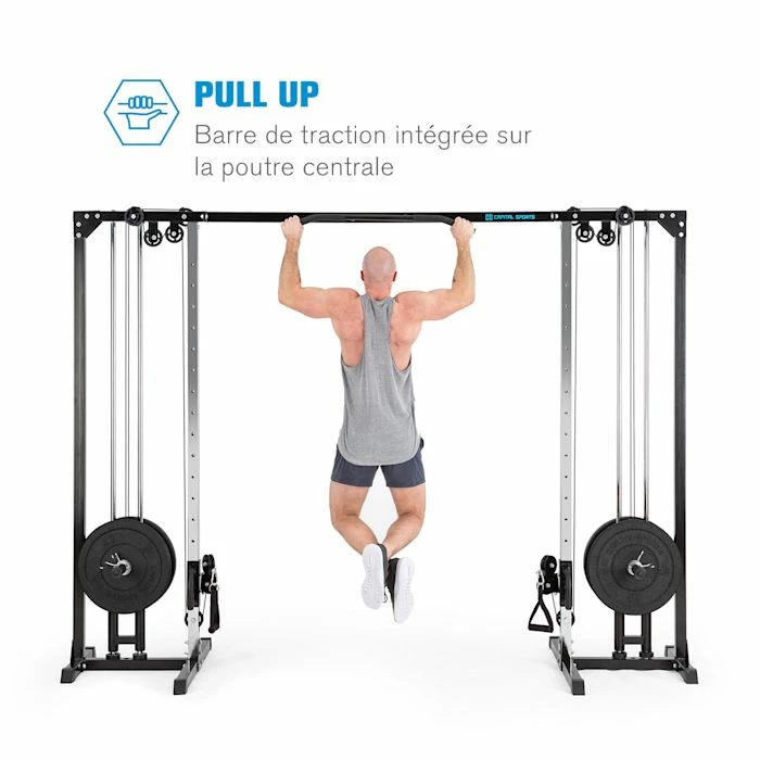 Budget 😍 Capital Sports Appareils à Charge Guidée Cable Power Cage De Traction 🛒 3 Budget 😍 Capital Sports Appareils à Charge Guidée Cable Power Cage De Traction 🛒 – Image 3