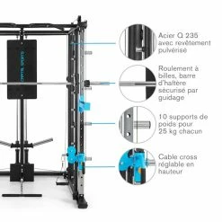 Le moins cher ✨ Capital Sports Appareils à Charge Guidée Pro Amaze Machine Smith Cable Cross ✔️ -Vetements-de-sport Soldes Magasin 10032055 fr 0006 logo
