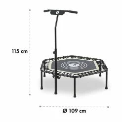 Offres 🌟 KLARFIT Trampolines Jumpanatic Trampoline De Fitness 44“ 😍 -Vetements-de-sport Soldes Magasin 10032110 yy 0007 titel Klarfit Jumpanatic Fitness Trampolin 44 zoll weiss