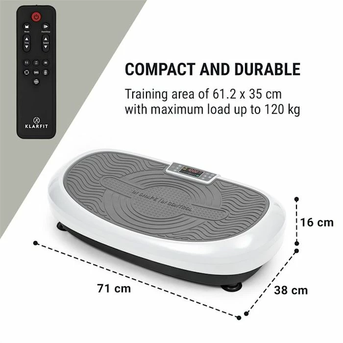 De gros 🌟 KLARFIT Entraînement Par Vibrations VIBE 4DX Plateforme Vibrante 😀 6 De gros 🌟 KLARFIT Entraînement Par Vibrations VIBE 4DX Plateforme Vibrante 😀 – Image 6