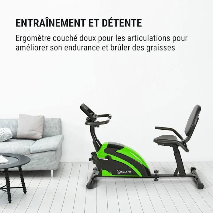 Sortie 😍 KLARFIT Vélos D'appartement Relaxbike 6.0 SE Ergomètre Couché 🔥 2 Sortie 😍 KLARFIT Vélos D'appartement Relaxbike 6.0 SE Ergomètre Couché 🔥 – Image 2