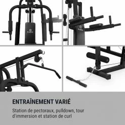 De gros ⌛ KLARFIT Appareils à Charge Guidée Ultimate Gym 9000 7 Stations 🔥 -Vetements-de-sport Soldes Magasin 10033570 fr 0005 logo
