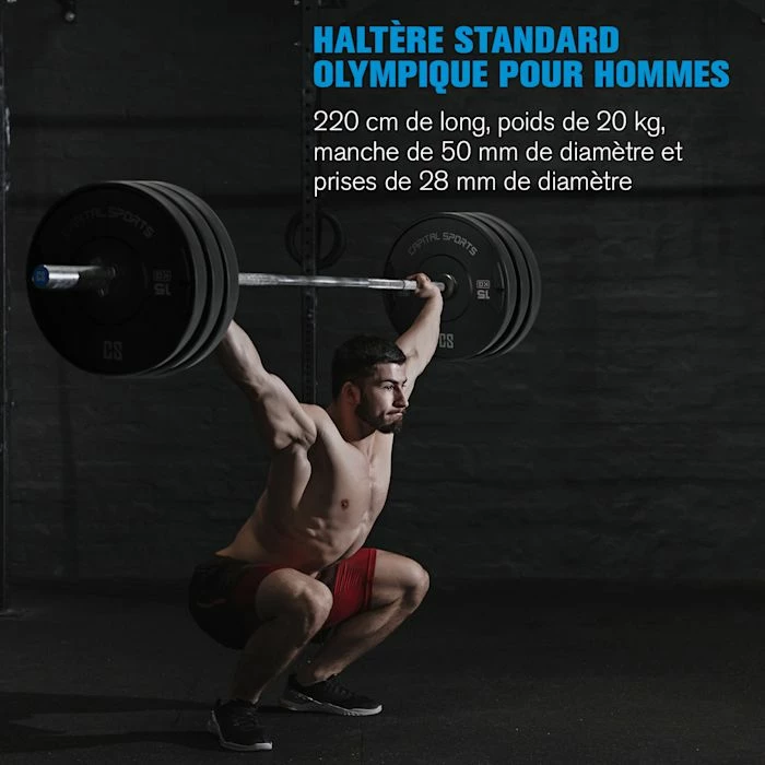 Grosses soldes 🧨 Capital Sports Barre D'haltères IWF Men Haltère Long 🤩 4 Grosses soldes 🧨 Capital Sports Barre D'haltères IWF Men Haltère Long 🤩 – Image 4
