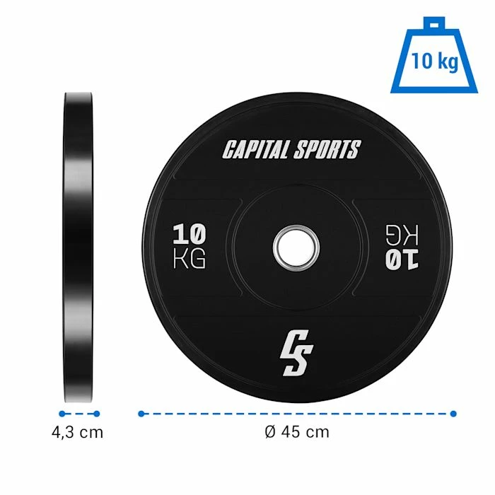 Promo 👏 Capital Sports Disques Pour Haltère Elongate 2020 Bumper Plates ⌛ 6 Promo 👏 Capital Sports Disques Pour Haltère Elongate 2020 Bumper Plates ⌛ – Image 6