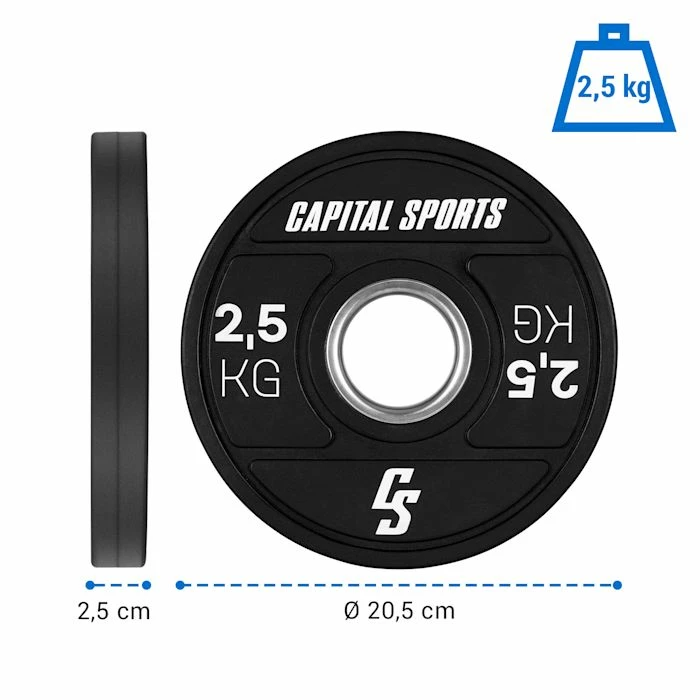Meilleure vente 😀 Capital Sports Disques Pour Haltère Elongate 2020 Bumper Plates 🎉 – Image 6