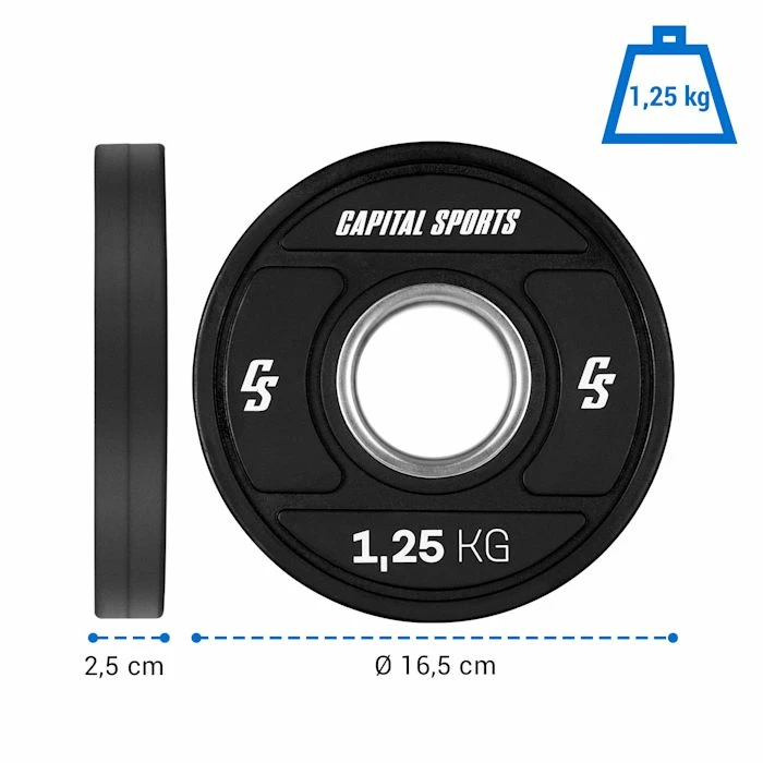 Meilleure affaire 🎉 Capital Sports Disques Pour Haltère Elongate 2020 Bumper Plates ✔️ – Image 6