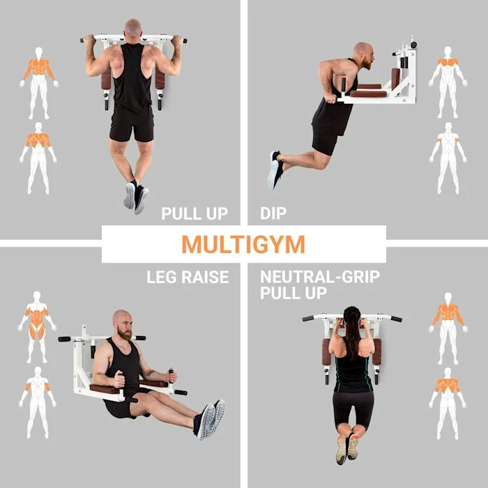 Nouveau 🌟 KLARFIT Barres De Traction Bouncer MultiGym Station De Traction Et De Doubles Barres 💯 4 Nouveau 🌟 KLARFIT Barres De Traction Bouncer MultiGym Station De Traction Et De Doubles Barres 💯 – Image 4