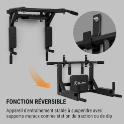 Grosses soldes ✨ KLARFIT Barres De Traction Bouncer MultiGym Station De Traction Et De Doubles Barres 👍 -Vetements-de-sport Soldes Magasin 10036062 fr 0003 logo