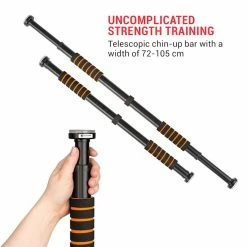 Remise 🌟 Faultier Barres De Traction Barre De Traction Télescopique 🤩 -Vetements-de-sport Soldes Magasin 10036278 yy 0004 logo Faultier Teleskop Klimmzugstange schwarz