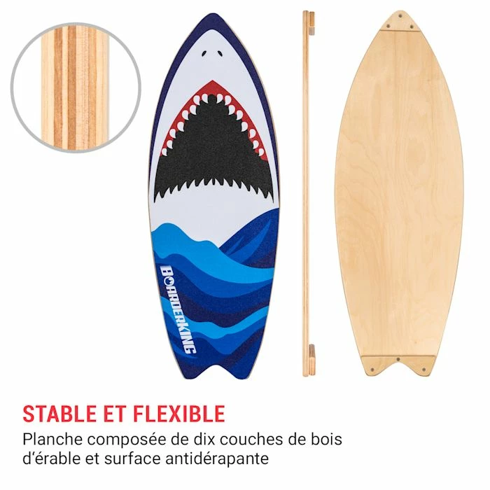 Coupon 👏 BoarderKING Planches D'équilibre Indoorboard Wave Planche D'équilibre + Tapis + Rouleau 🔥 3 Coupon 👏 BoarderKING Planches D'équilibre Indoorboard Wave Planche D'équilibre + Tapis + Rouleau 🔥 – Image 3