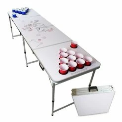 Top 10 🎉 BeerCup Tables Beer Pong Set Table De Beer Pong Backspin White DIY 💯