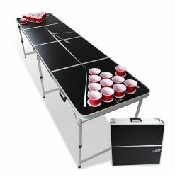 Nouveau ✨ BeerCup Tables Beer Pong Set Table De Beer Pong Backspin Lines 👏