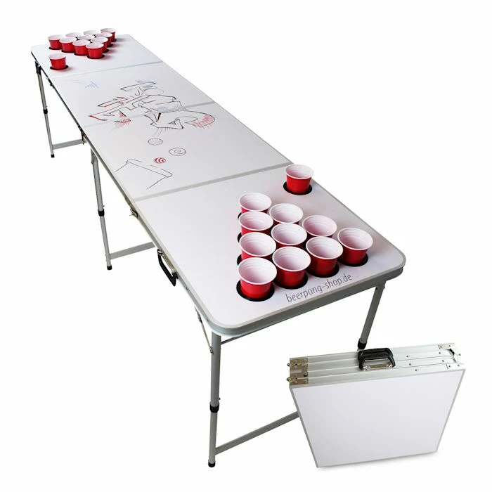 Nouveau 🧨 BeerCup Tables Beer Pong Set Table De Beer Pong Backspin White DIY 🎁 1 Nouveau 🧨 BeerCup Tables Beer Pong Set Table De Beer Pong Backspin White DIY 🎁