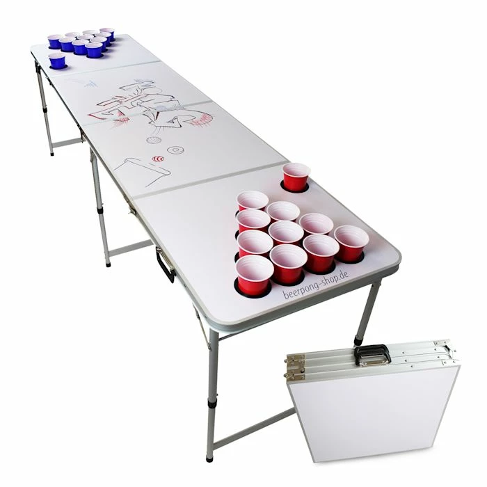 Nouveau 👏 BeerCup Tables Beer Pong Set Table De Beer Pong Backspin White DIY 😉 1 Nouveau 👏 BeerCup Tables Beer Pong Set Table De Beer Pong Backspin White DIY 😉