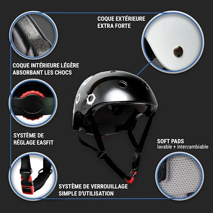 Meilleure vente đ Skullcap Casques Asque De Skate Et De VĂ©lo â 3 Meilleure vente đ Skullcap Casques Asque De Skate Et De VĂ©lo â â Image 3