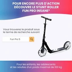 Budget 🛒 Fun Pro Rollers Et Skateboards Trottinette Enfants THREE 👏 -Vetements-de-sport Soldes Magasin 10039558 fr 0006 logo