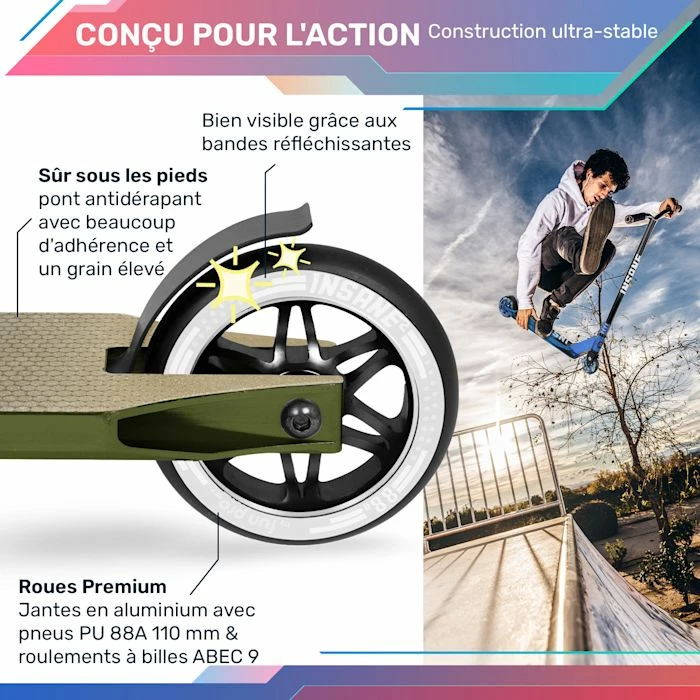 Meilleur prix 🥰 Fun Pro Rollers Et Skateboards Trottinette Stunt Insane² ⌛ 4 Meilleur prix 🥰 Fun Pro Rollers Et Skateboards Trottinette Stunt Insane² ⌛ – Image 4