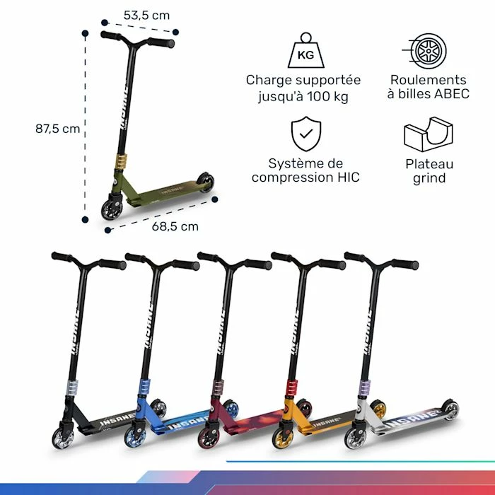 Meilleur prix 🥰 Fun Pro Rollers Et Skateboards Trottinette Stunt Insane² ⌛ 6 Meilleur prix 🥰 Fun Pro Rollers Et Skateboards Trottinette Stunt Insane² ⌛ – Image 6