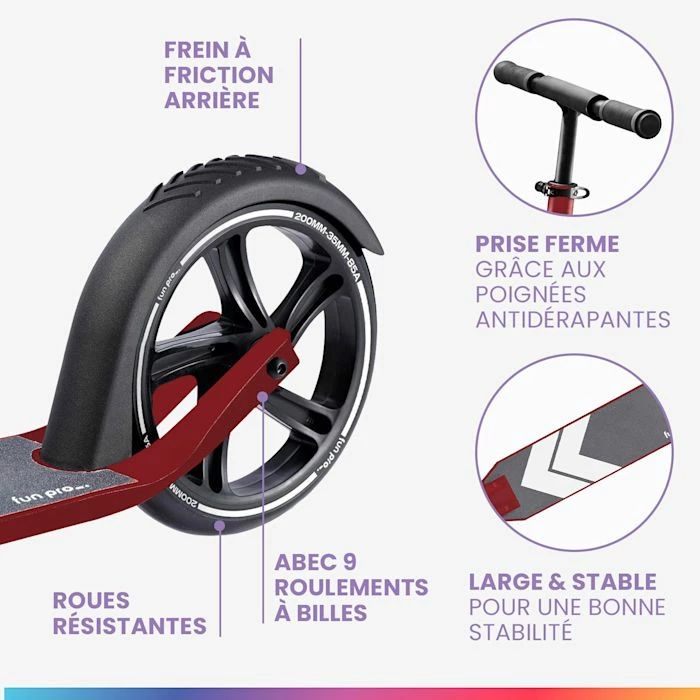 Remise 🤩 Fun Pro Rollers Et Skateboards Trottinette FIVE ⌛ 2 Remise 🤩 Fun Pro Rollers Et Skateboards Trottinette FIVE ⌛ – Image 2