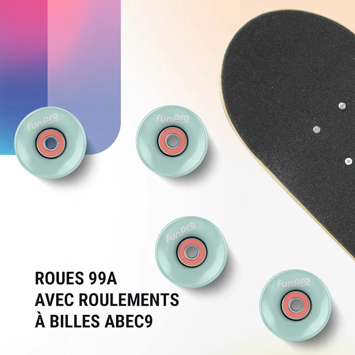 Le moins cher 🥰 Fun Pro Rollers Et Skateboards Petit Skateboard Skate 21 ❤️ 5 Le moins cher 🥰 Fun Pro Rollers Et Skateboards Petit Skateboard Skate 21 ❤️ – Image 5