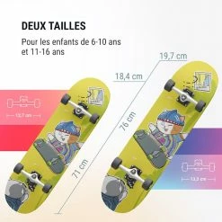 Nouveau 🤩 Fun Pro Rollers Et Skateboards Grand Skateboard Skate 21 🌟 -Vetements-de-sport Soldes Magasin 10039612 fr 0006 logo