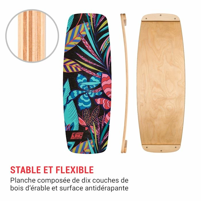 Le moins cher 🔥 BoarderKING Planches D'équilibre Indoorboard Curved Planche D'équilibre 🎁 3 Le moins cher 🔥 BoarderKING Planches D'équilibre Indoorboard Curved Planche D'équilibre 🎁 – Image 3