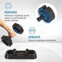 Vente flash 👍 Capital Sports Haltères Haltère Court Réglable Delo 12,5 Kg ❤️ -Vetements-de-sport Soldes Magasin 10040008 fr 0003 logo