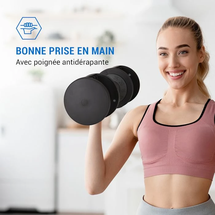 Vente flash 😍 Capital Sports Haltères Haltère Court Réglable Delo 25 Kg 💯 4 Vente flash 😍 Capital Sports Haltères Haltère Court Réglable Delo 25 Kg 💯 – Image 4