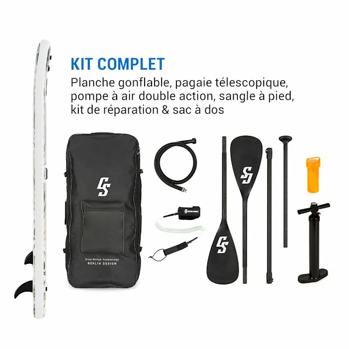 Nouveau ❤️ Capital Sports Planche De Paddle SUP Mokulau SUP-Board-Set 336 🥰 2 Nouveau ❤️ Capital Sports Planche De Paddle SUP Mokulau SUP-Board-Set 336 🥰 – Image 2