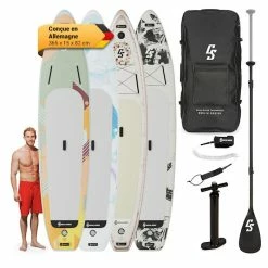 Grosses soldes 😀 Capital Sports Planche De Paddle SUP Kipu Allrounder 365 Planche à Pagaie Gonflable Kit De Planche De SUP 🎁
