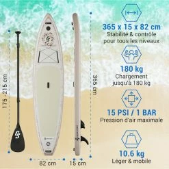 Meilleure affaire 🤩 Capital Sports Planche De Paddle SUP Kipu Allrounder 365 Planche à Pagaie Gonflable Kit De Planche De SUP 😉 -Vetements-de-sport Soldes Magasin 10040316 fr 0006 logo
