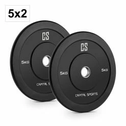 Bon marché 👍 Capital Sports Disques Pour Haltère Elongate 5 Set Bumper Plate 😀