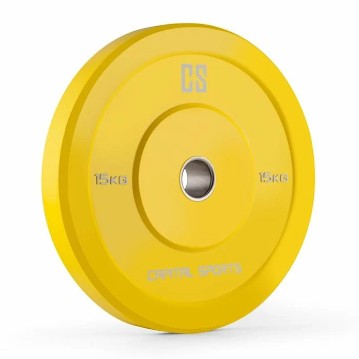 Nouveau 👏 Capital Sports Disques Pour Haltère Nipton Bumper Plates 5 Paires 🥰 – Image 2
