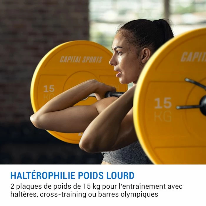 Nouveau ⭐ Capital Sports Disques Pour Haltère Nipton 2021 Plaque De Poids 😉 2 Nouveau ⭐ Capital Sports Disques Pour Haltère Nipton 2021 Plaque De Poids 😉 – Image 2