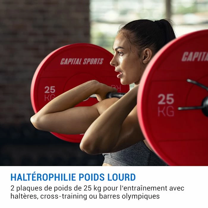 Vente flash 🔥 Capital Sports Disques Pour Haltère Nipton 2021 Plaque De Poids ✔️ 2 Vente flash 🔥 Capital Sports Disques Pour Haltère Nipton 2021 Plaque De Poids ✔️ – Image 2